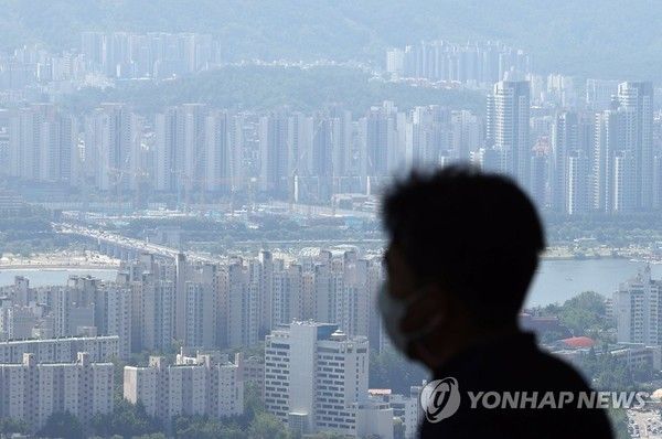 남산에서 내려다 본 서울 아파트 단지 모습. (사진=연합뉴스)