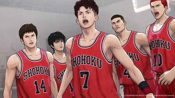 ‘더 퍼스트 슬램덩크’의 주인공들인 정대만, 서태웅, 송태섭, 채치수, 강백호(왼쪽부터 순서대로). /NEW 제공