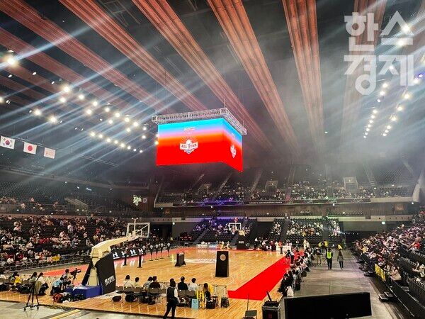 올스타 한일 교류전이 열린 일본 도쿄 아리아케 아레나. /강상헌 기자