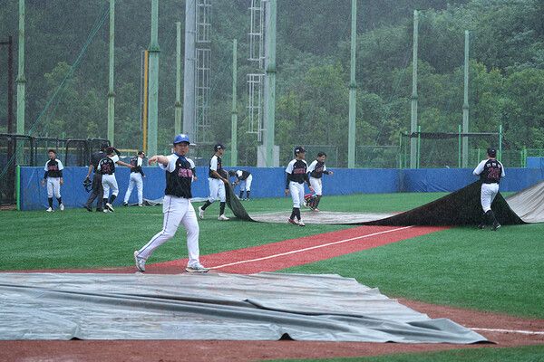 ​23일 강원도 횡성군 횡성 베이스볼테마파크에서 한국스포츠경제가 주최하고 대한유소년야구연맹이 주관하는 '2023 한국컵 전국유소년야구대회'가 진행 중이다. /횡성=최대성 기자 dpdaesung@sporbiz.co.kr 2023.07.23