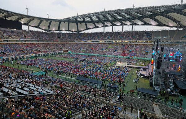 11일 서울 마포구 서울월드컵경기장에서 2023 세계스카우트잼버리대회 K-팝 슈퍼라이브가 진행되고 있다. /문화체육관광부 제공