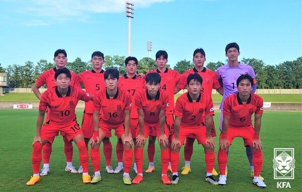 대한민국 U-18 대표팀. /대한축구협회 제공
