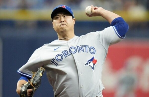 탬파베이전에서 역투하고 있는 류현진. /연합뉴스