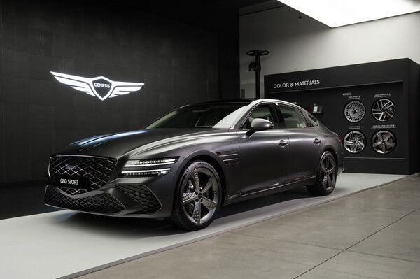 지난 12일 오전 서울 강남구 레스파스 에트나에서 제네시스 G80 포토미디어 데이가 열렸다. 사진은 3.5 가솔린 터보 4WD의 풀옵션 G80 스포츠 / 최대성 기자