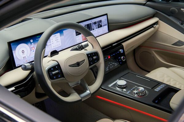 G80 부분변경 모델의 앞좌석 모습 / 최대성 기자