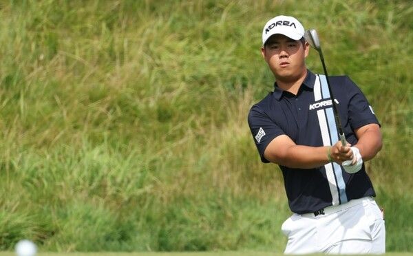 김주형이 샷을 하고 있다. /연합뉴스