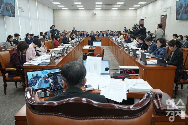 보건복지위원회 국정감사 전경./최대성 기자