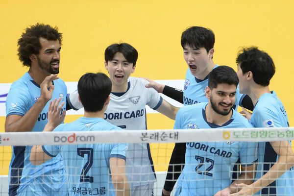 프로배구 V리그 남자부 우리카드. /KOVO 제공