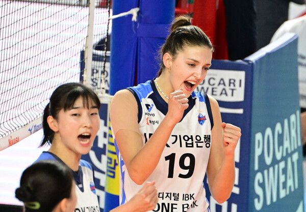 프로배구 V리그 여자부 IBK기업은행 빅토리아 댄착. /KOVO 제공