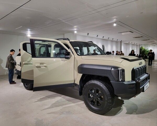 지난 28일 기아가 공개한&nbsp;‘더 기아 타스만’ 모습