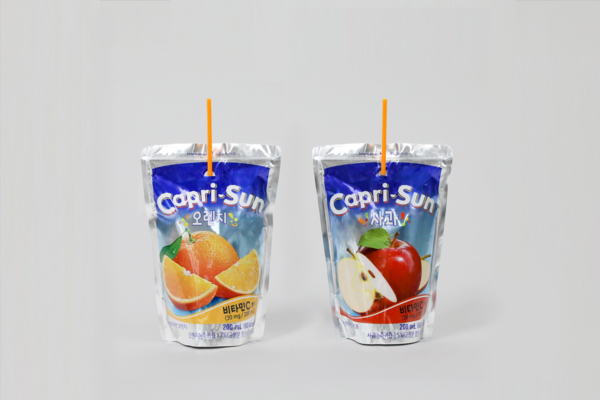 카프리썬 플라스틱 빨대./농심 제공.