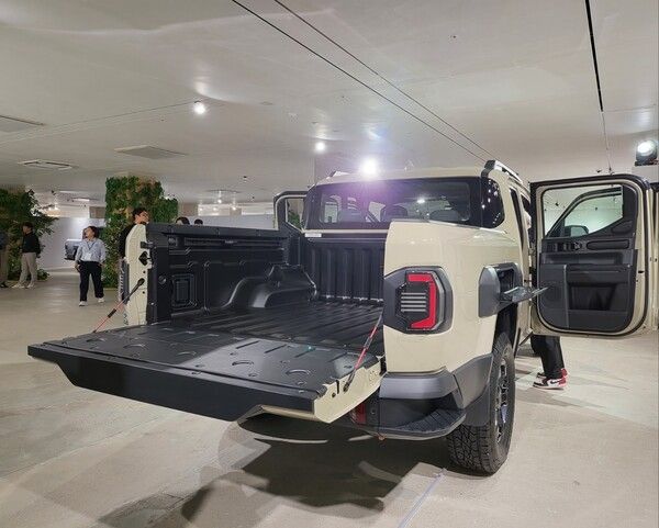 지난 28일 기아가 공개한&nbsp;‘더 기아 타스만’ 모습