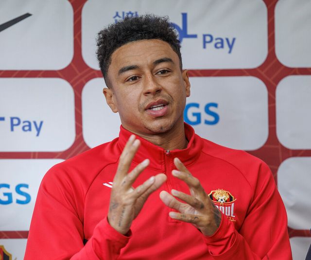 FC 서울의 공격수 제시 린가드가 30일 오후 경기 구리시 GS챔피언스파크에서 열린 미디어데이에 참석해 이번 주말 열릴 포항과의 경기에 대해 출사표를 던지고 있다.&nbsp; /연합뉴스