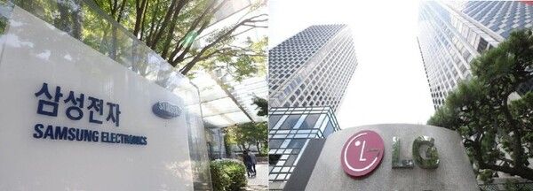 삼성전자 서초 사옥(왼쪽), LG전자 여의도 사옥(오른쪽)./사진=각사