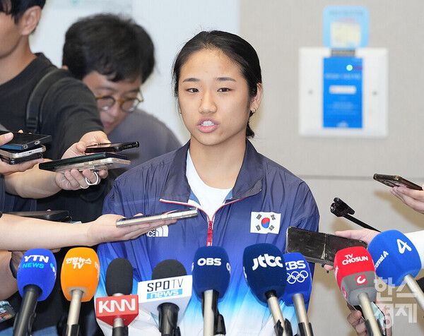 2024 파리 올림픽 배드민턴 여자 단식에서 금메달을 획득한 안세영. /최대성 기자