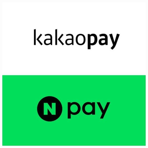 카카오페이(위)와 네이버페이 CI. /카카오페이·네이버페이 제공&nbsp;