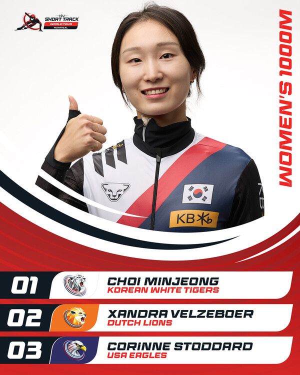 최민정. /ISU 페이스북