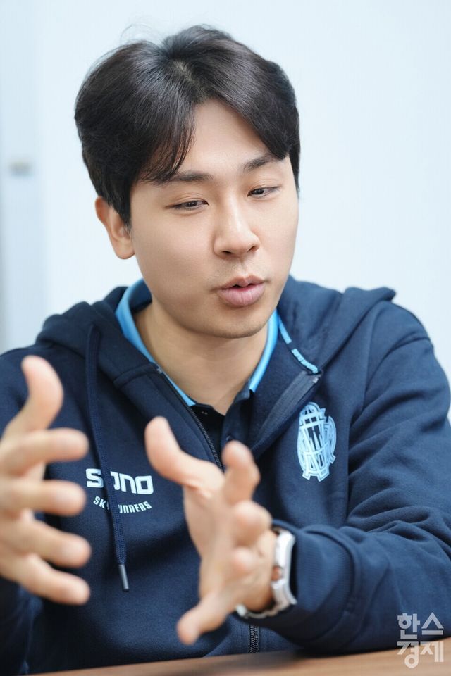 김태술 고양 소노 감독이 5일 경기도 고양시 고양 소노 아레나 내 구단 사무실에서 본지의 인터뷰에 응하고 있다. /최대성 기자