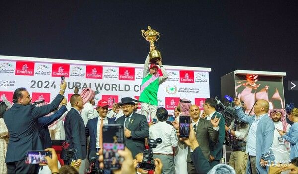 2024년 두바이 월드컵 시상식. /두바이 레이싱 클럽 홈페이지