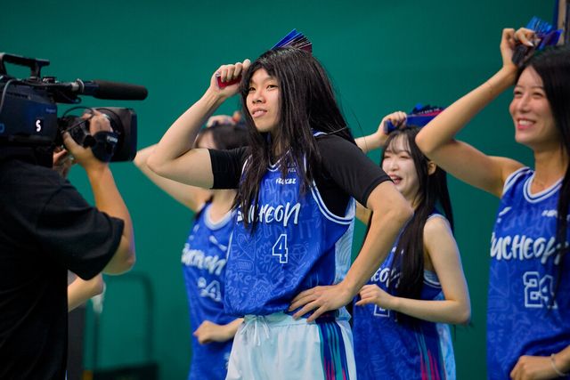  22일 부천시 부천체육관에서 열린 ‘하나은행 2024-2025 여자프로농구 올스타 페스티벌’에서&nbsp;한국여자프로농구(WKBL) 올스타로 선정된 진안. /WKBL 제공