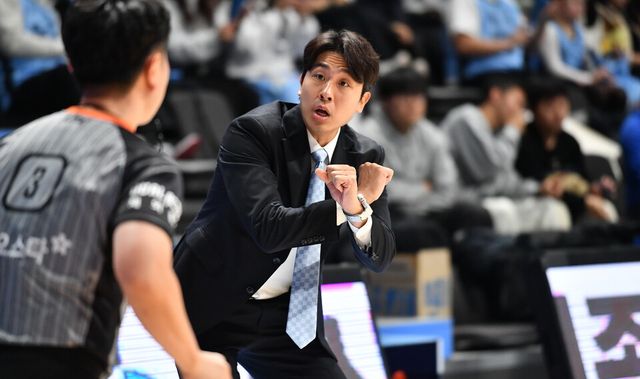 프로농구 고양 소노 스카이거너스의 사령탑 김태술 감독. /KBL 제공