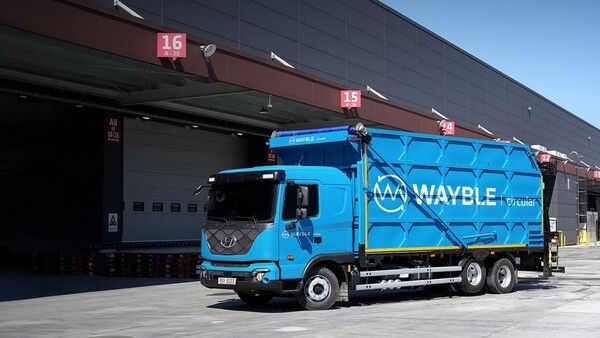 웨이블 서큘러 폐기물 수거 차량 모습. /SK에코플랜트 제공