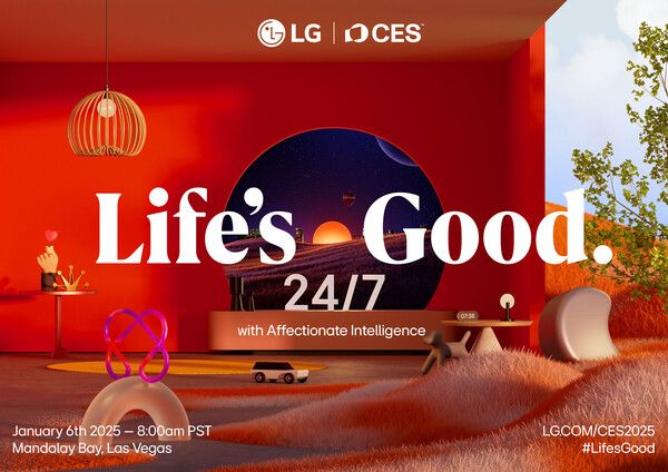 LG전자가 'CES 2025' 개막에 앞서 열리는 글로벌 프레스 콘퍼런스 'LG 월드 프리미어'서 공감지능의 청사진을 공개한다./사진=LG전자