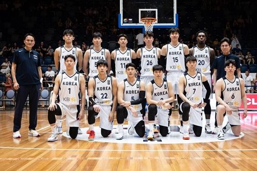 호주전에 나선 한국 대표팀. /FIBA 제공