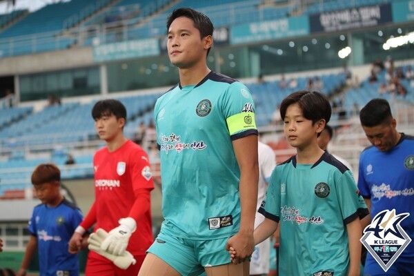 안산 그리너스 김정호. /한국프로축구연맹 제공