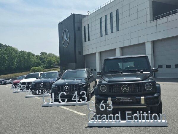 지난 17일 AMG 스피드웨이에서 벤츠 AMG 차량의 시승행사가 열렸다. /박시하 기자