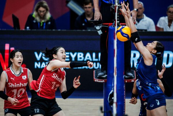 한국 여자배구 대표팀. /VNL 홈페이지