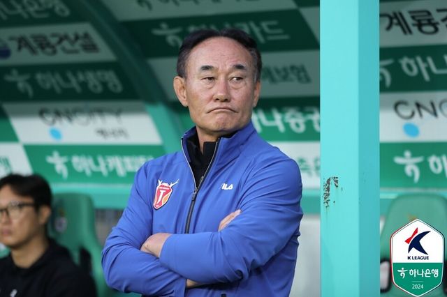 김학범 제주 유나이티드 감독. /한국프로축구연맹 제공