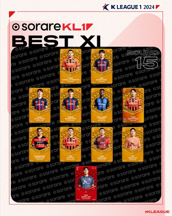K리그1 15라운드 베스트11. /한국프로축구연맹