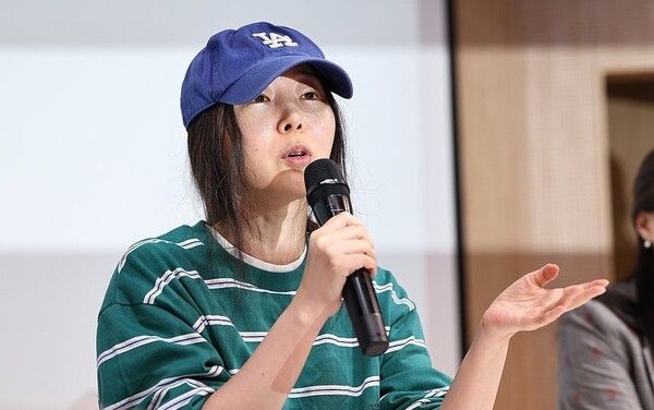 발언하는 민희진 어도어 대표 / 연합뉴스 제공