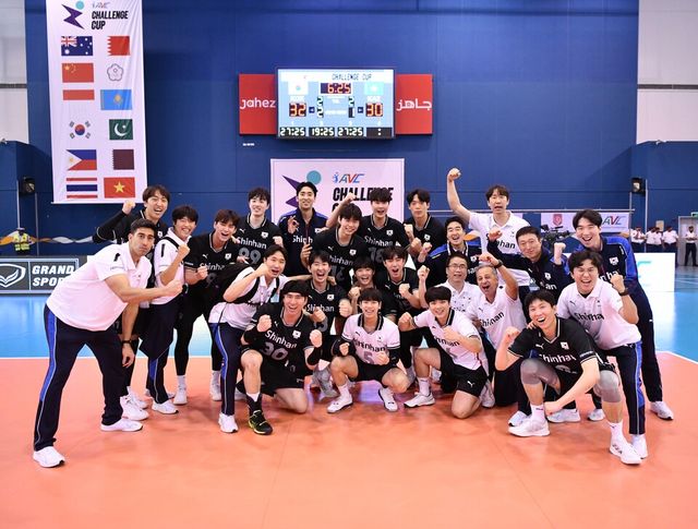 한국은 10일(한국 시각) 바레인 마나마 이사 스포츠시티에서 열린 대회 3위 결정전에서 카자흐스탄을 세트 스코어 3-1(27-25 19-25 27-25 32-30)로 이겼다. /FIVB 제공