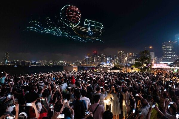 홍콩 드론쇼. /홍콩관광청 제공