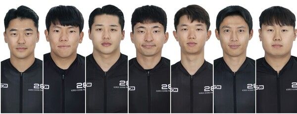 왼쪽부터 손제용(28기·S1·수성), 석혜윤(28기·A1·수성), 원준오(28기·S2·동서울), 김준철(28기·S2·청주), 민선기(28기·S2·세종), 임재연(28기·S3·동서울), 박건이(28기·S3·창원 상남). /국민체육진흥공단 제공