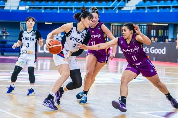 한국 여자농구 대표팀 박지수. /FIBA 홈페이지