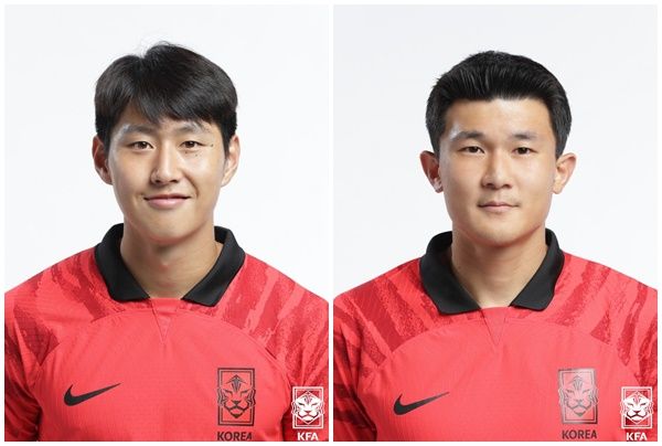 이강인(왼쪽)과 김민재. /KFA 제공