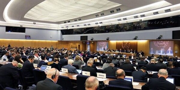 지난해 열린 국제해사기구(IMO)의 '제81차 해양환경보호위원회(MEPC 81차)' 회의 전경 / IMO 제공