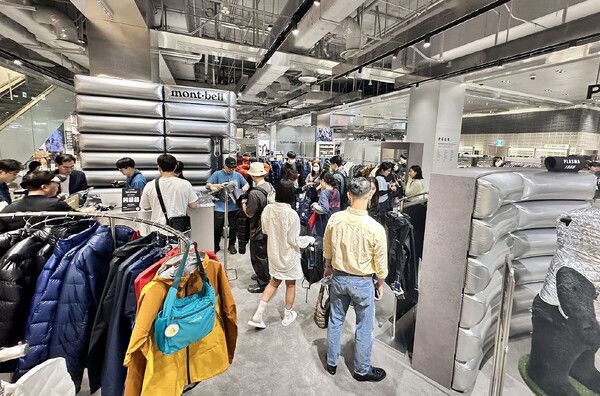 소비자들로 북적이는 몽벨 팝업스토어 현장. /몽벨코리아 제공