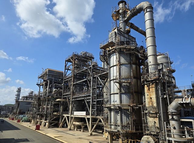 바이오 원료로 코프로세싱 방식 지속가능항공유(SAF) 연속 생산이 가능한 설비 전경./ SK에너지 제공