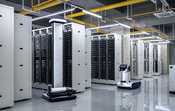 네이버 데이터센터 ‘각 세종’ 내&nbsp; 서버 모습/네이버 제공