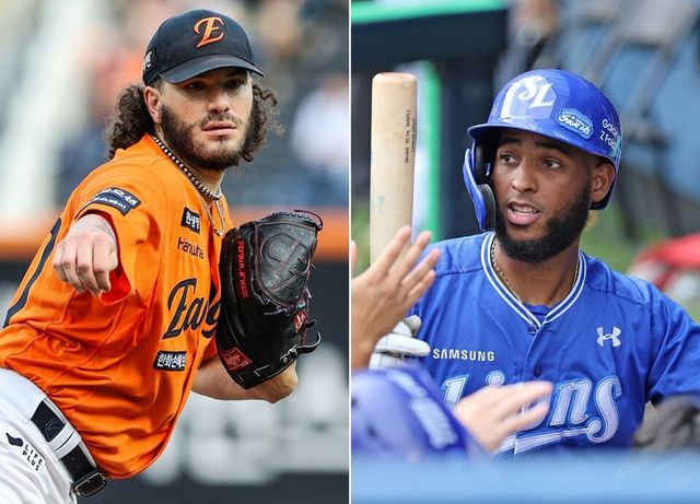 폰세(왼쪽)와 디아즈. /한화 이글스, 삼성 라이온즈 제공