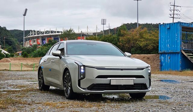 기아 '더 뉴 K8 하이브리드'의 외관./ 곽호준 기자