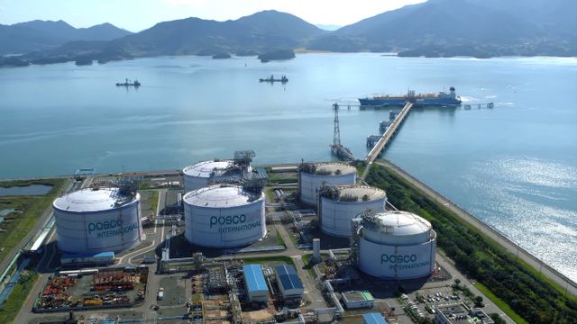  포스코인터내셔널의 광양LNG 터미널 전경/포스코인터내셔널 제공
