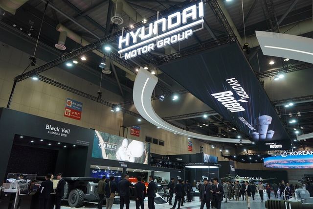 현대로템 전시관 전경./현대로템