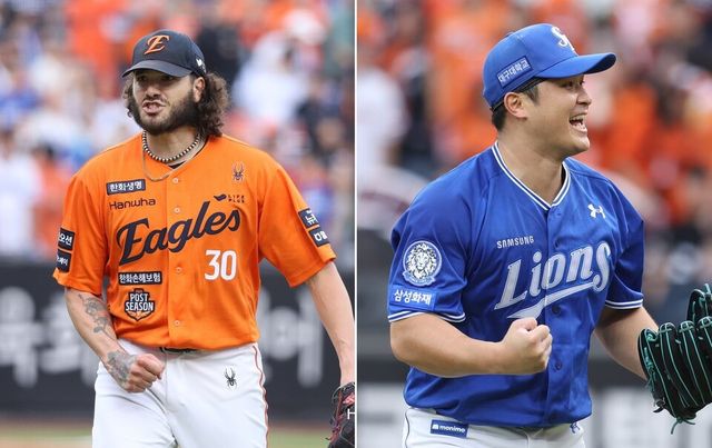 한화 코디 폰세(왼쪽), 삼성 최원태. /한화 이글스, 삼성 라이온즈 제공