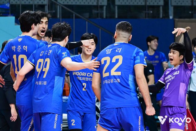 프로배구 V리그 남자부 우리카드. /KOVO 제공