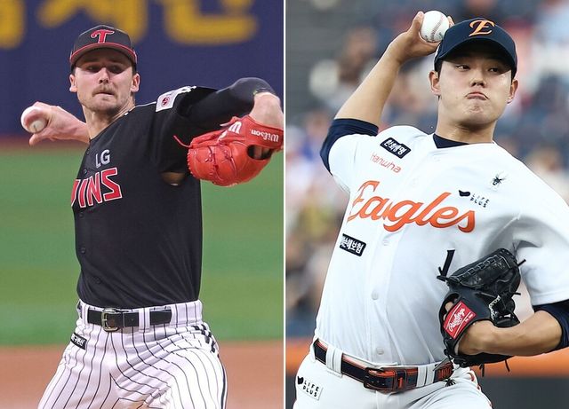 톨허스트(왼쪽), 문동주. /연합뉴스